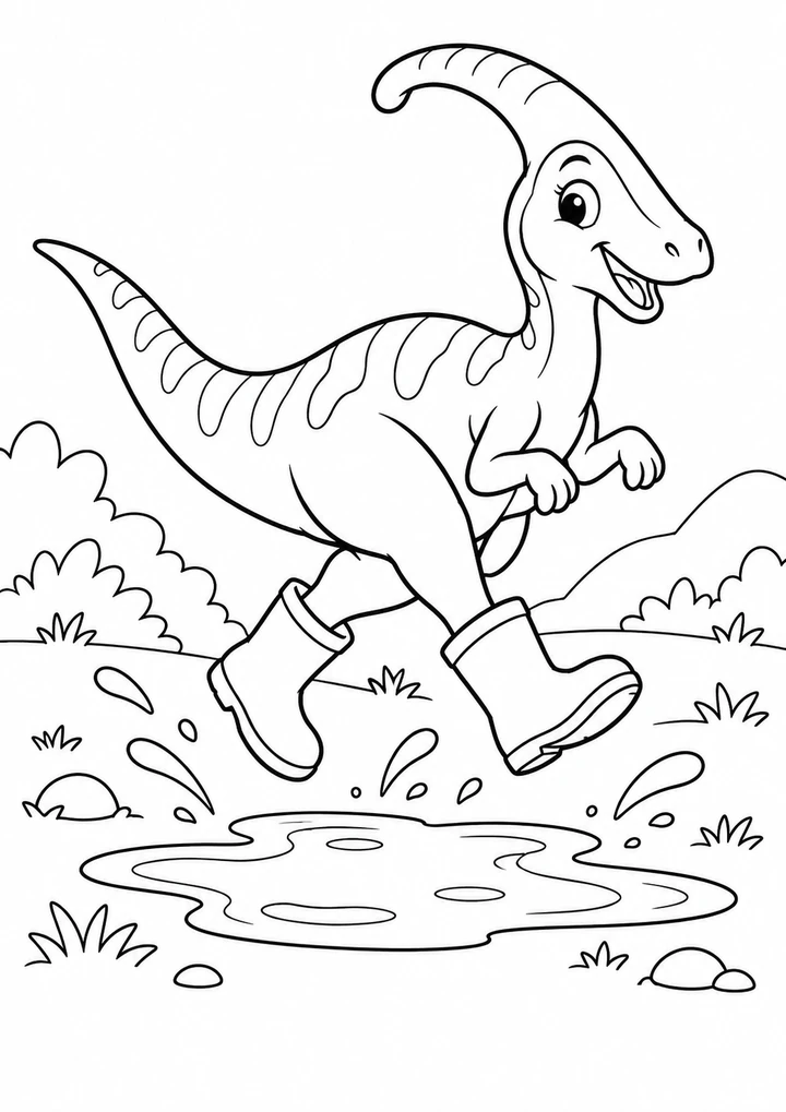 Le dinosaure aux bottes