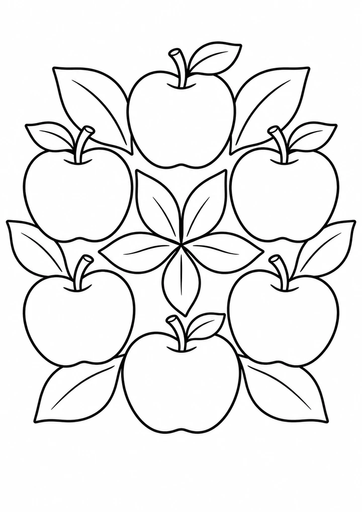 Le mandala des pommes