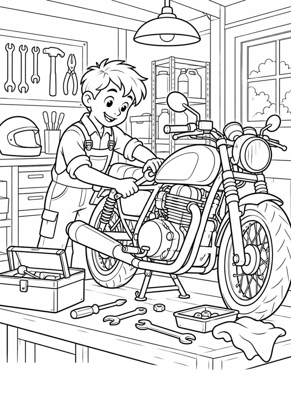 Le mécanicien moto