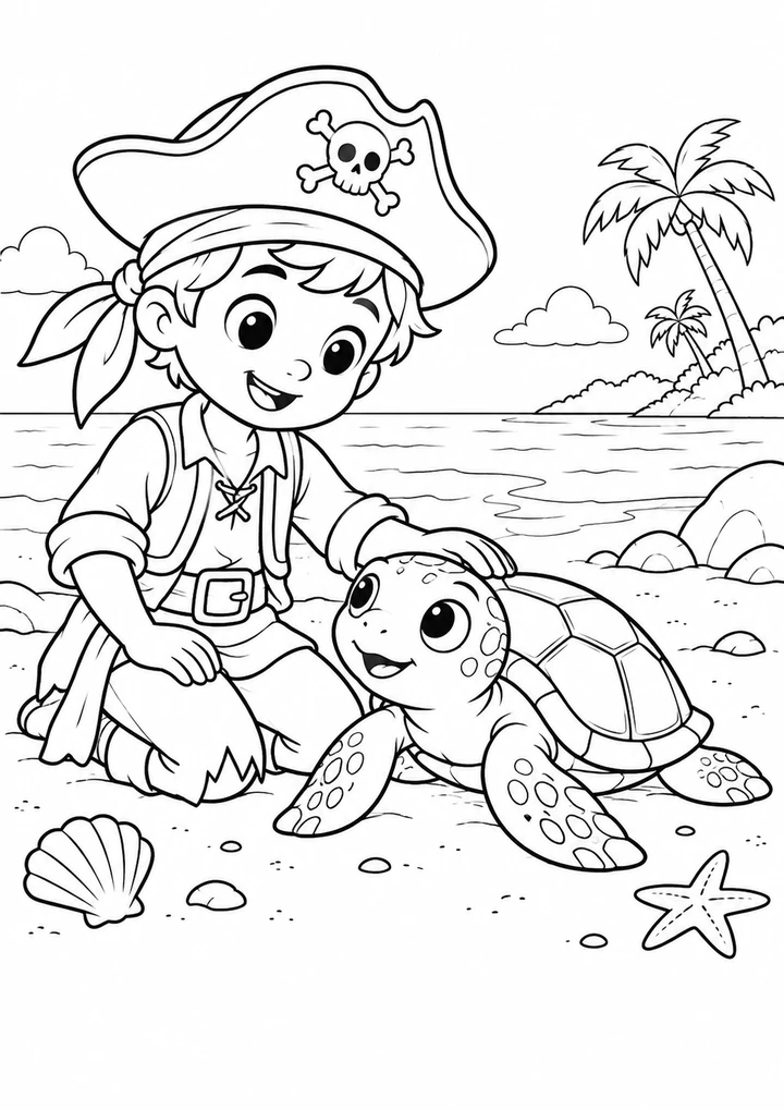 Le pirate et la tortue