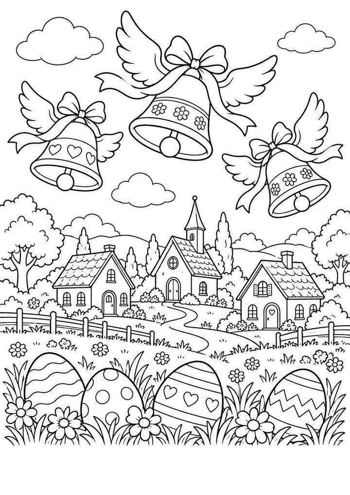 Les cloches au-dessus du village