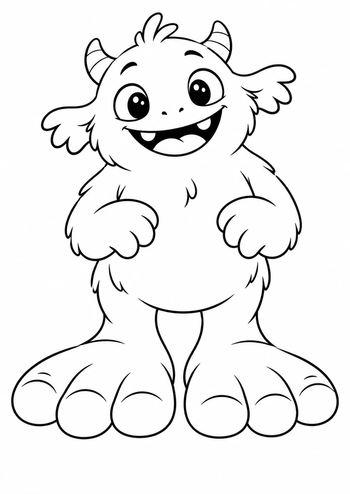Le monstre aux pieds géants