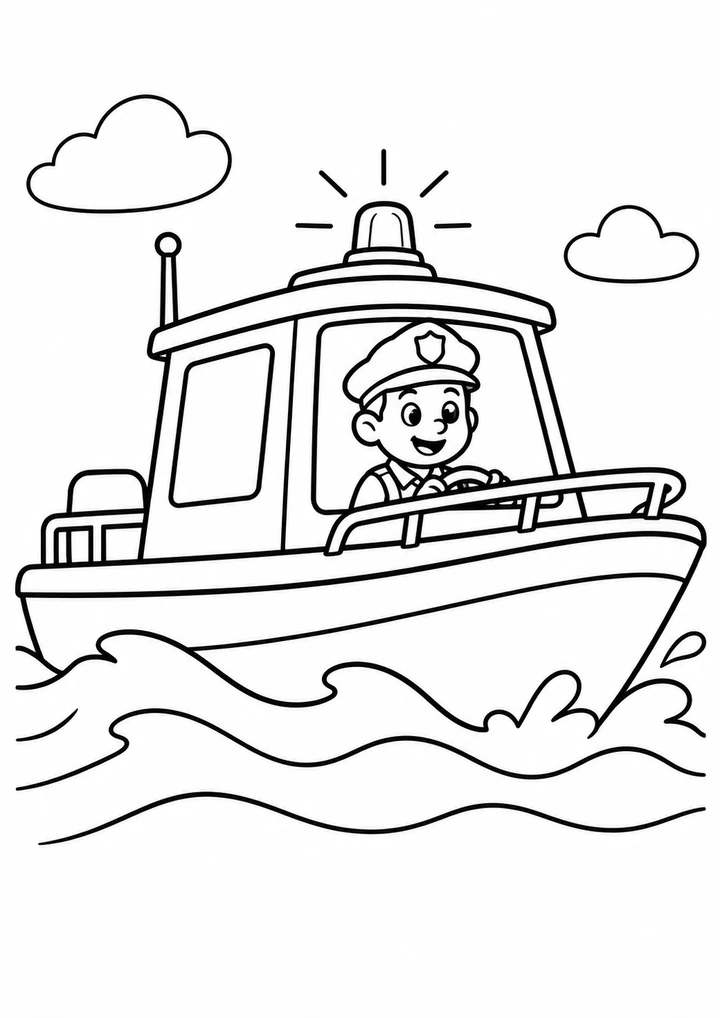 Le bateau de police