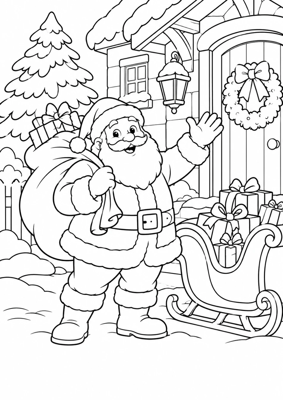 La livraison du Père Noël