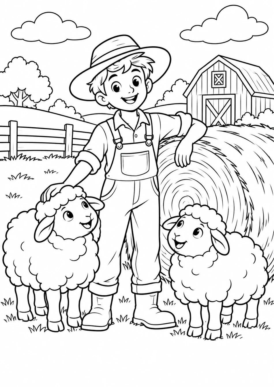 Le berger et ses moutons