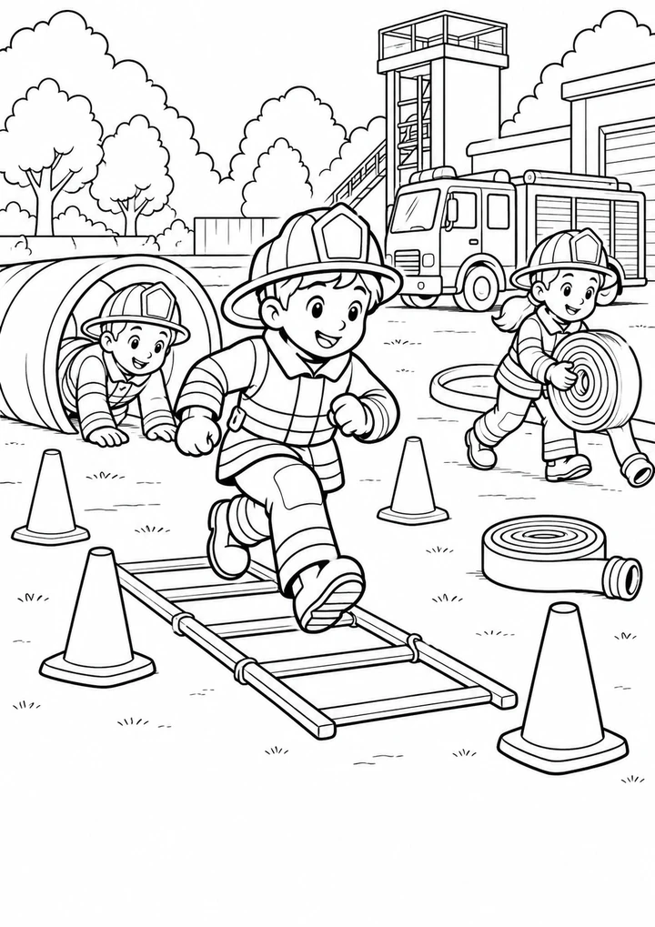 L’entraînement des pompiers