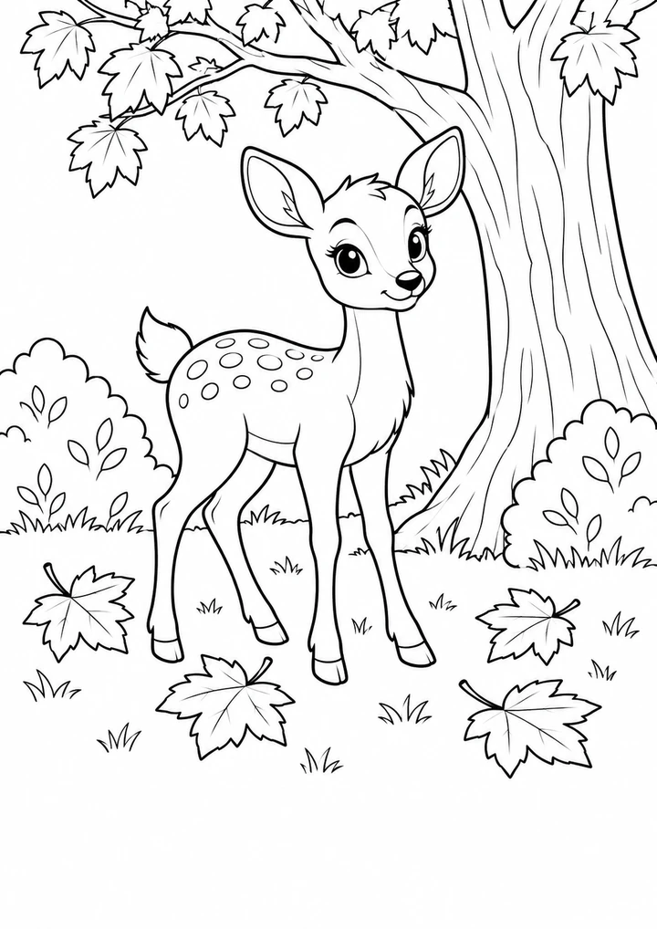 Le cerf dans la clairière