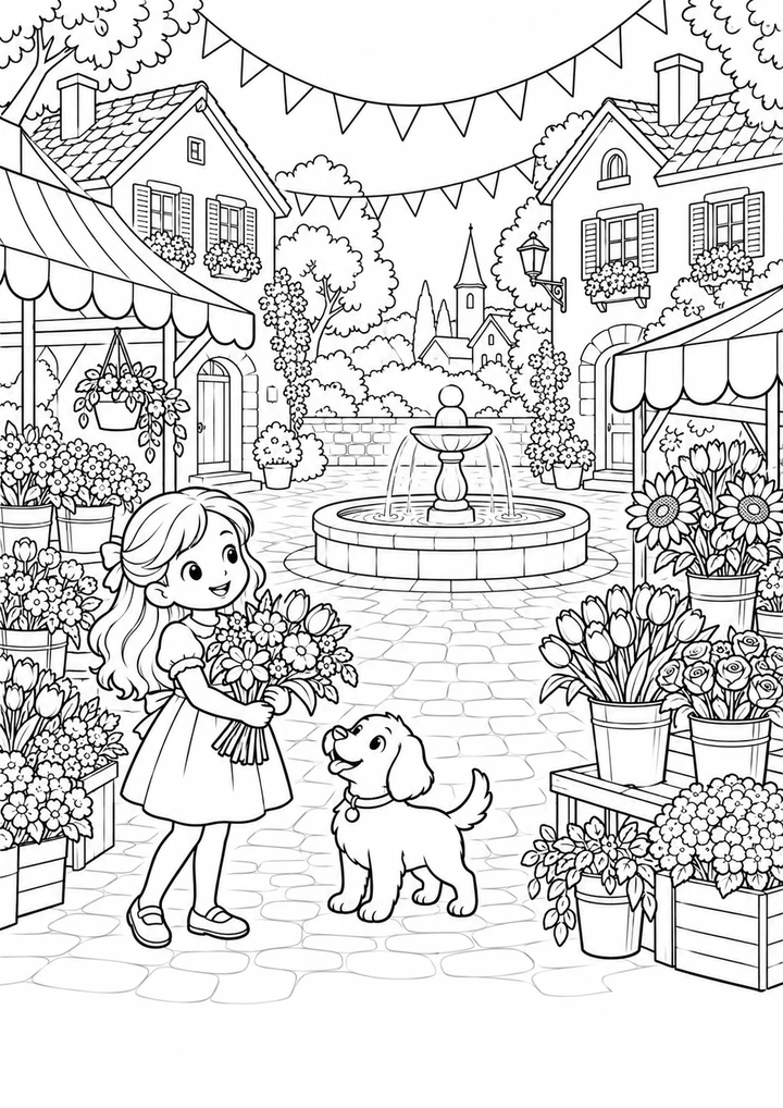 La fête des fleurs au village