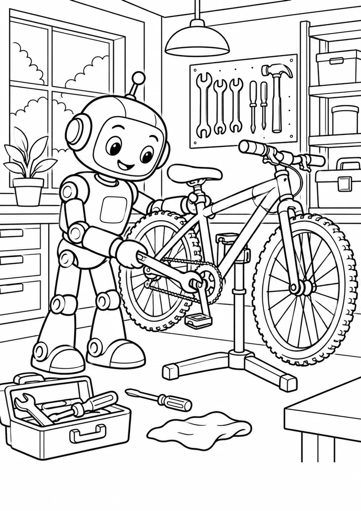 Le robot réparateur de vélos
