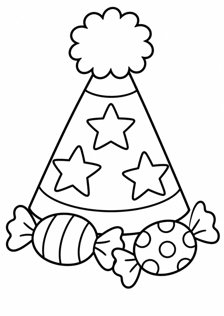 Le chapeau de fête étoilé