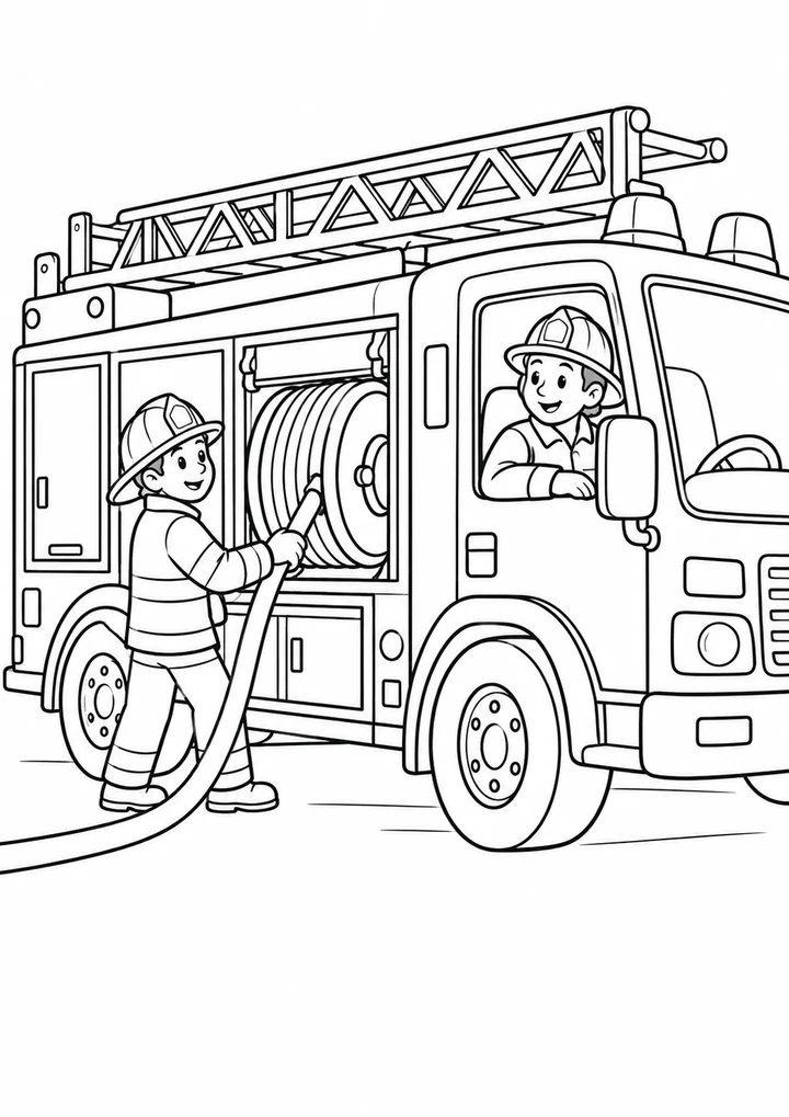 Le camion à la grande bobine