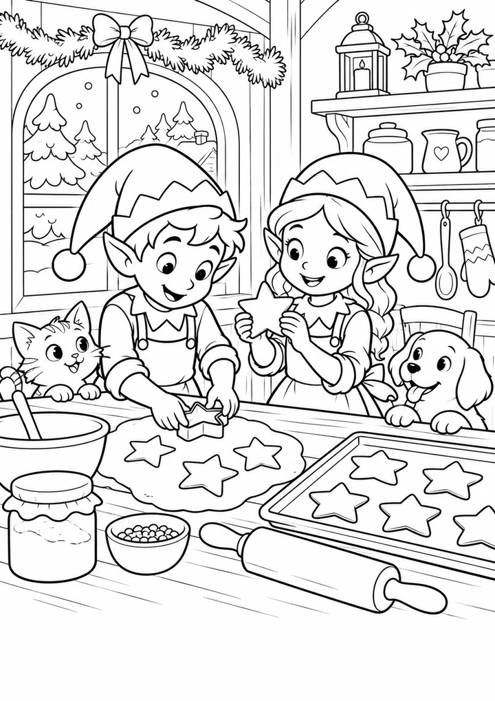 Les lutins à la cuisine