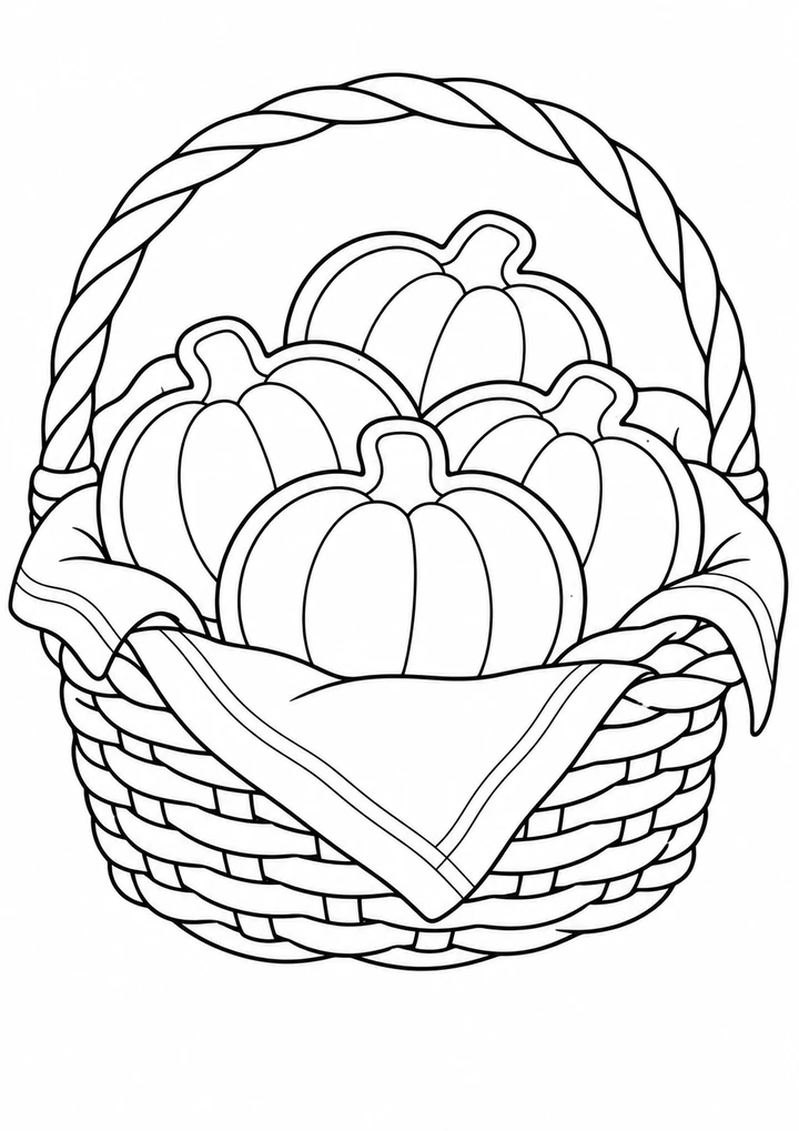 Le panier de biscuits citrouilles