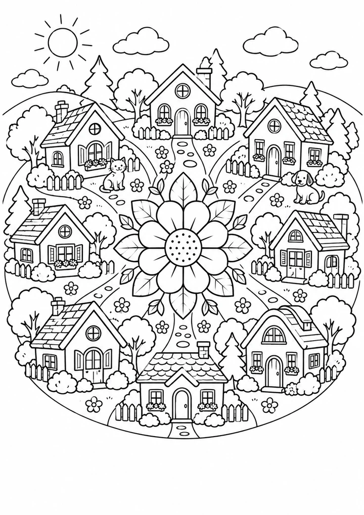 Le mandala des maisons