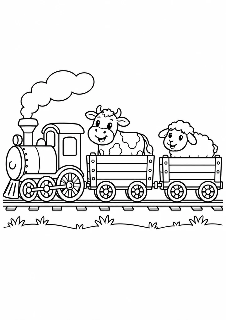 Le petit train de la ferme