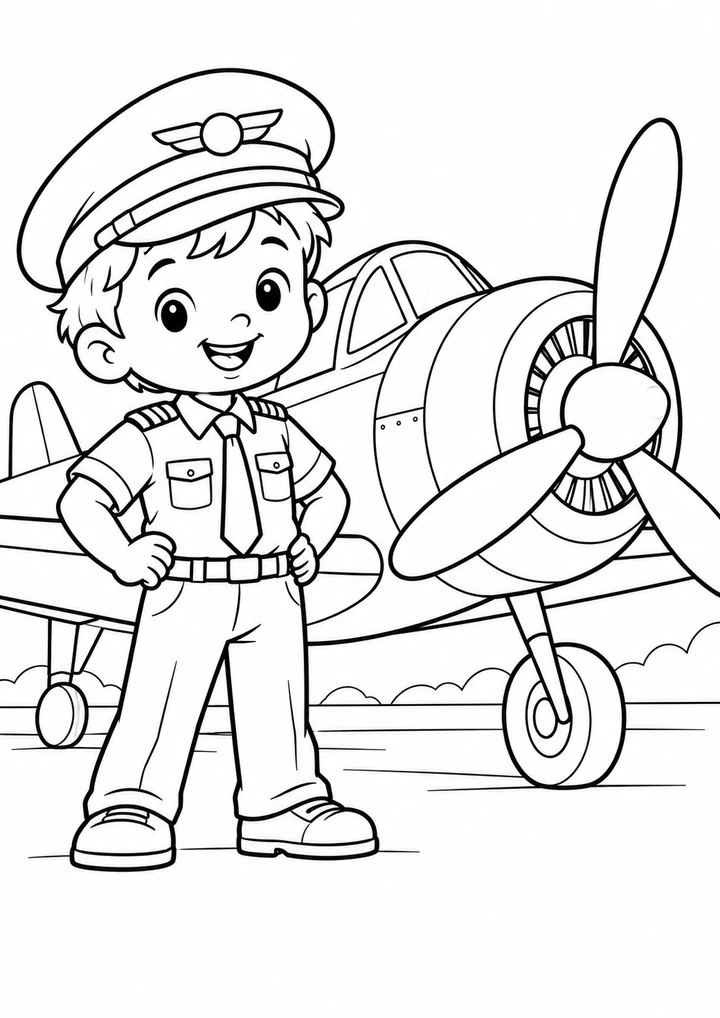 Le pilote souriant