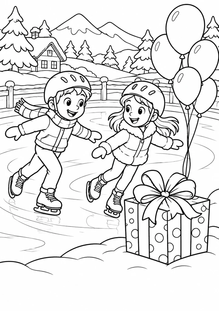 L’anniversaire à la patinoire