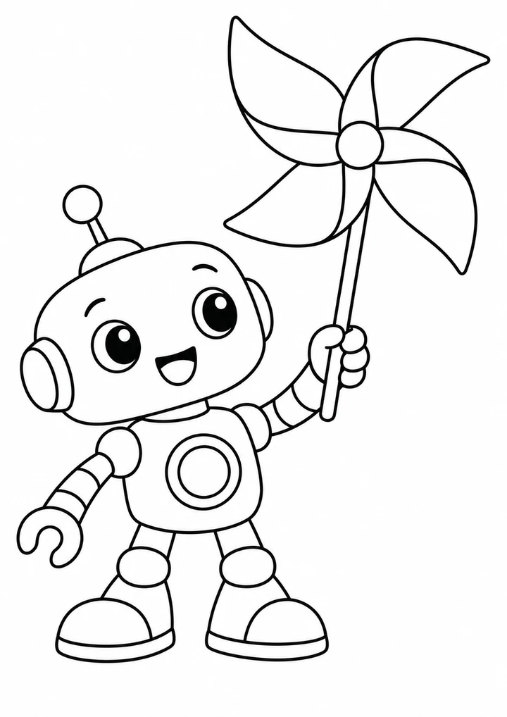 Le robot au moulin à vent