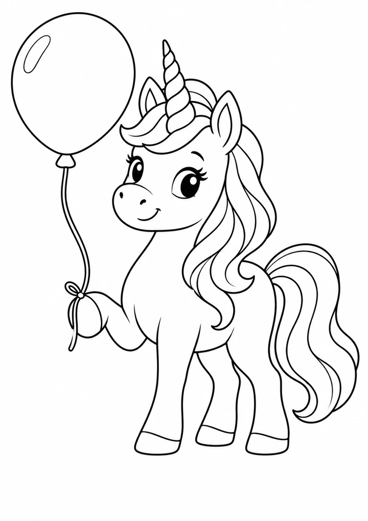 La licorne et le grand ballon