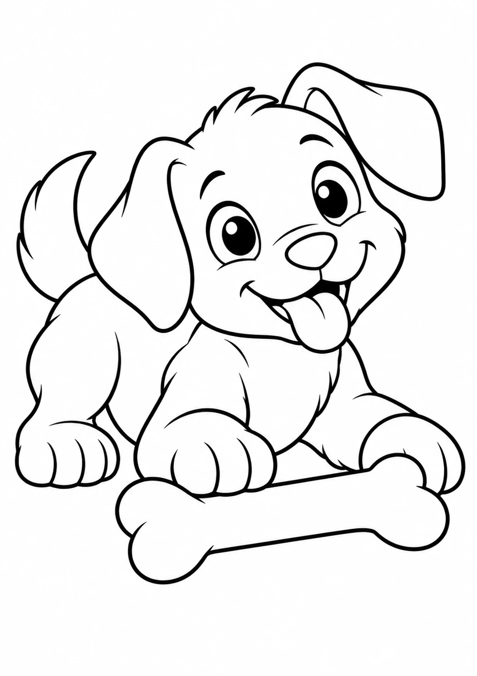 Le chiot et son os