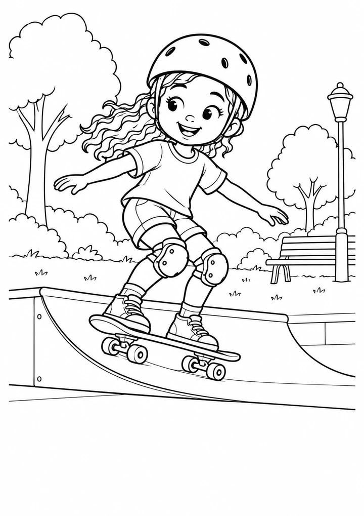 Le parcours de skateboard