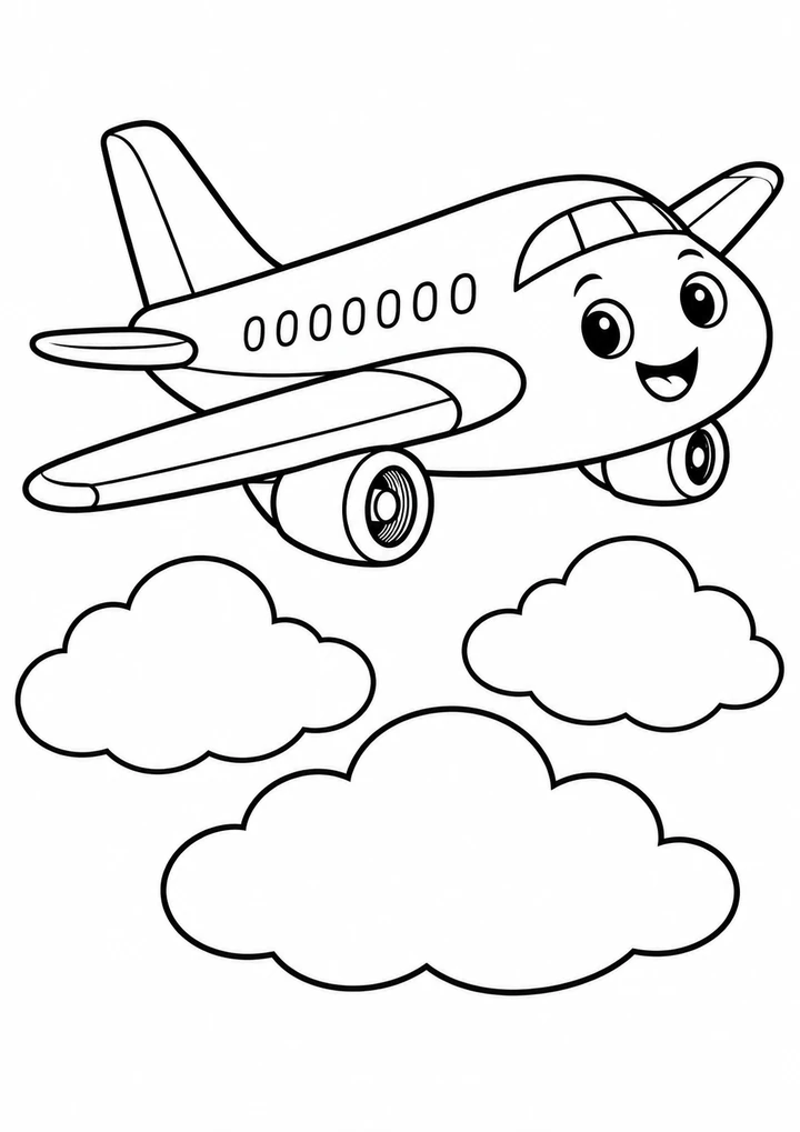 L’avion au-dessus des nuages