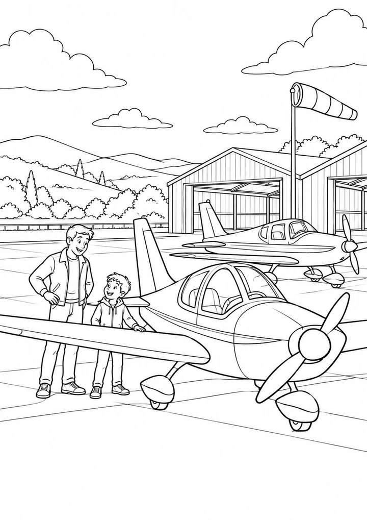 L’aérodrome du week-end ensoleillé