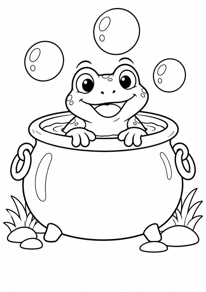 La grenouille du chaudron