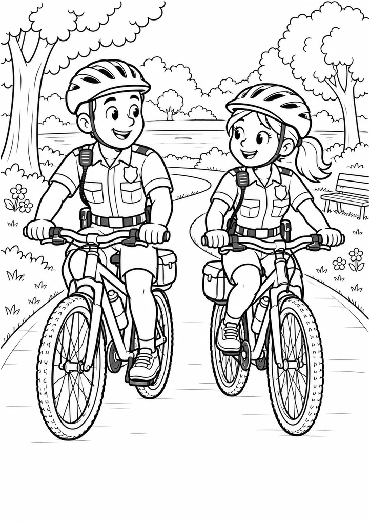 La patrouille à vélo