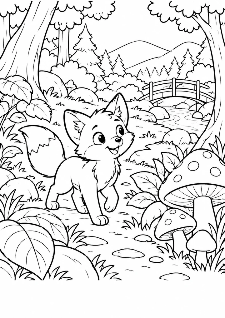 Le sentier des champignons
