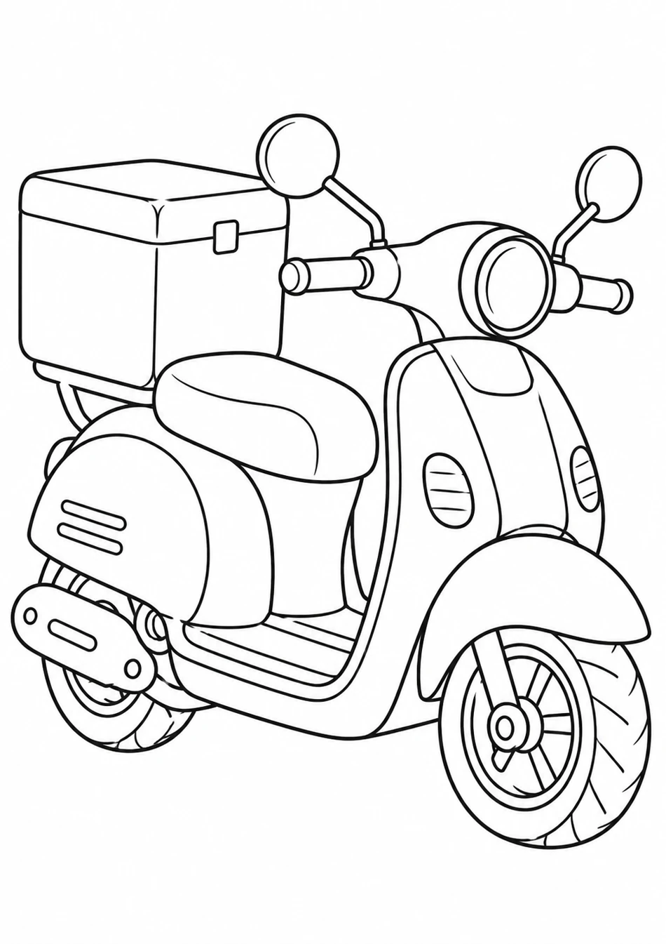 Le scooter de livraison