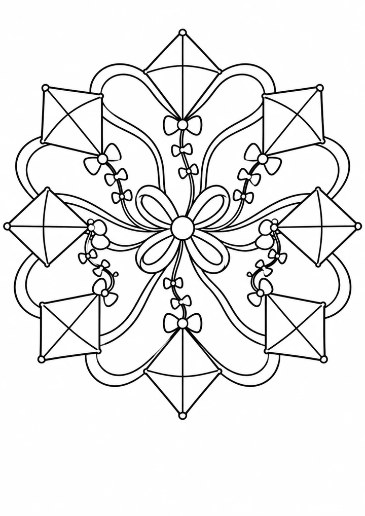 Le mandala des cerfs-volants