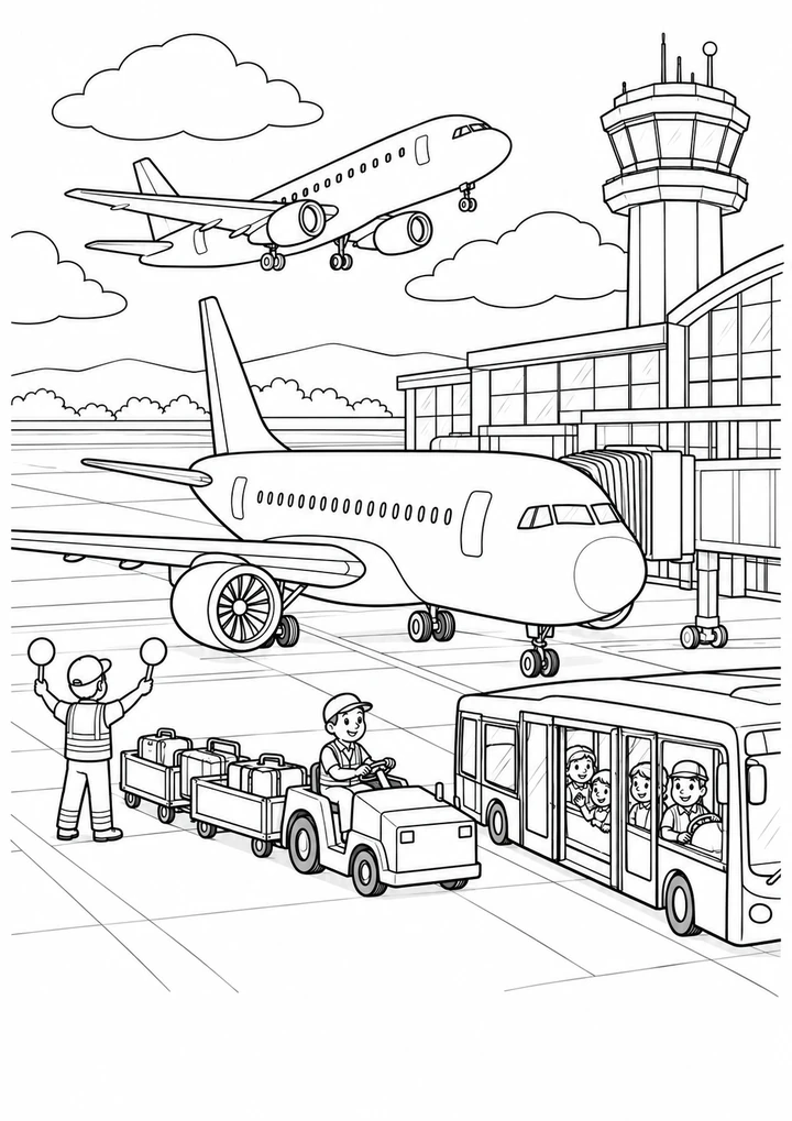 L’aéroport animé