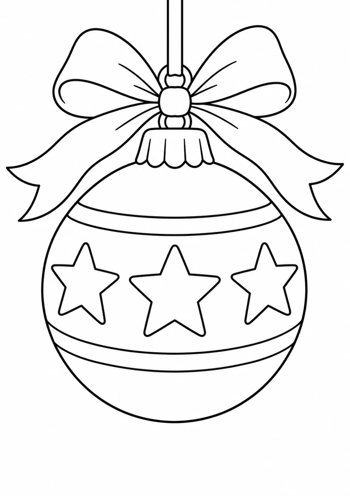 La boule de Noël aux grandes étoiles