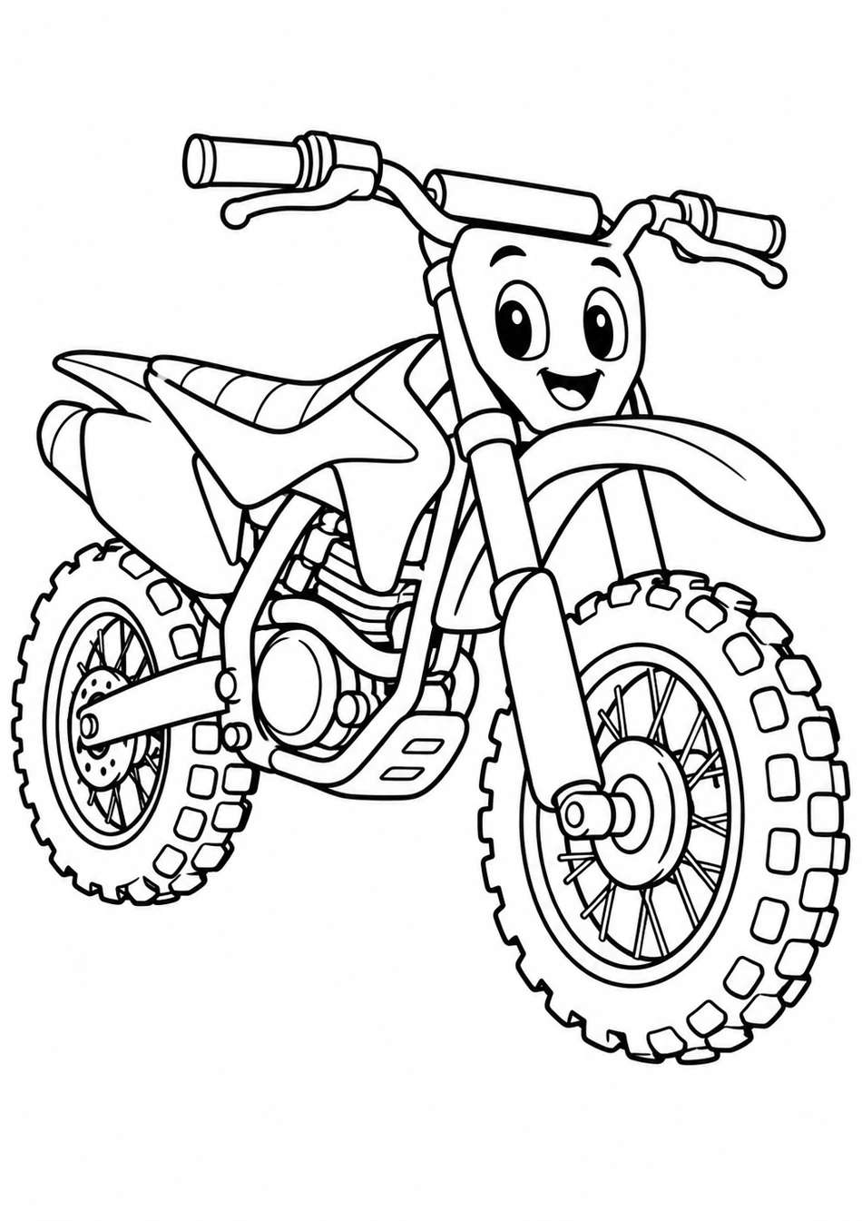 La moto tout-terrain simple