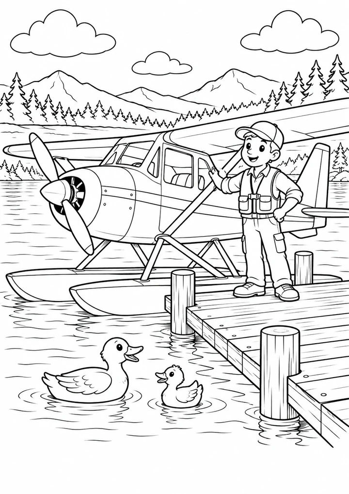 L’hydravion et le ponton