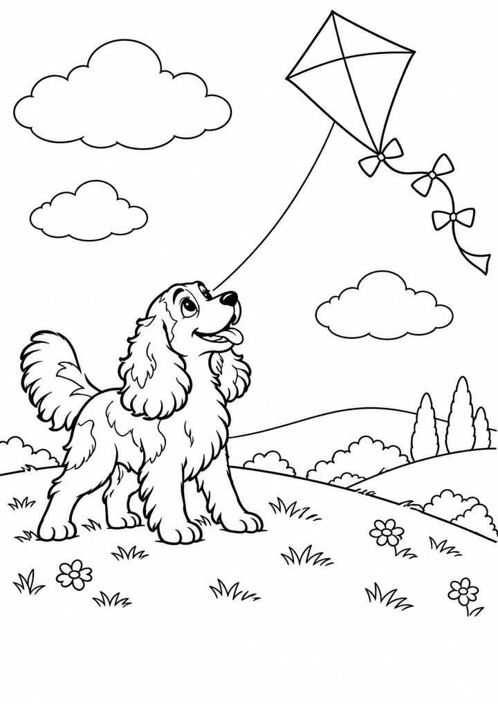 Le chien au cerf-volant