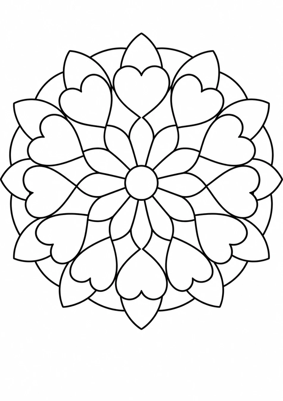 Le mandala des grands cœurs