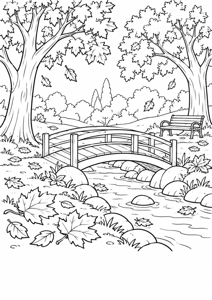Le pont dans le parc