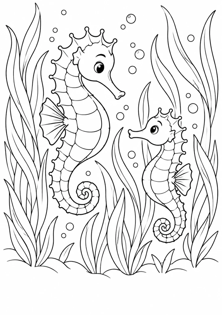Les hippocampes dans les herbiers
