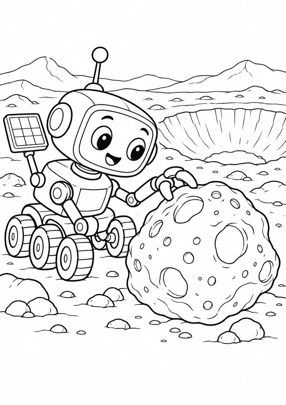 Le robot et la météorite