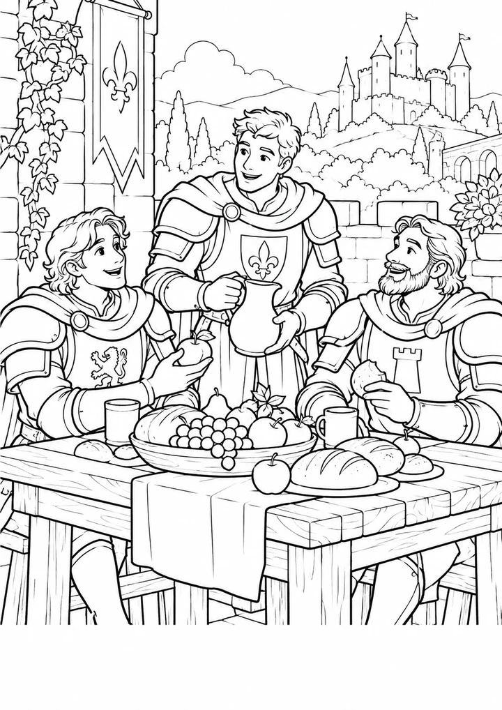 Le banquet des chevaliers amis