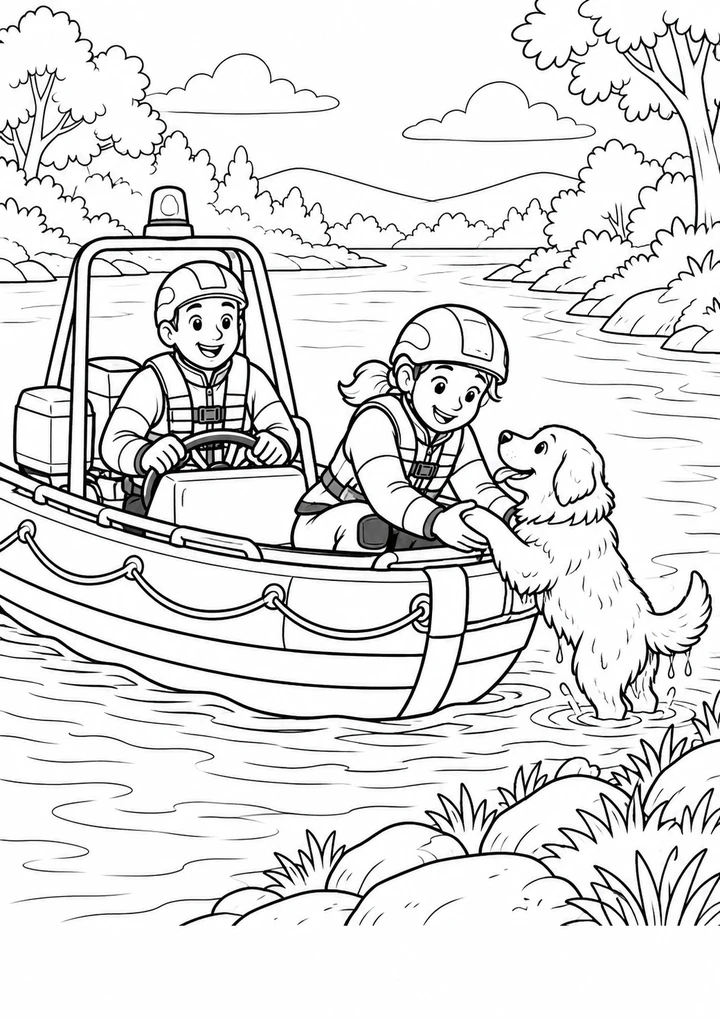 Le sauvetage sur la rivière