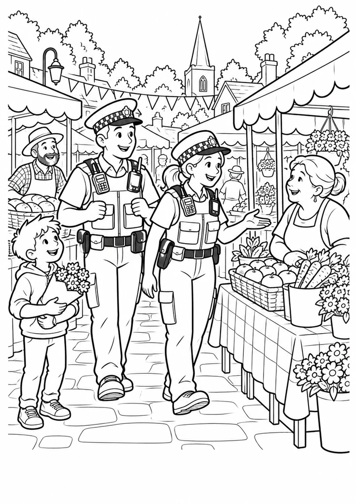 La patrouille au marché