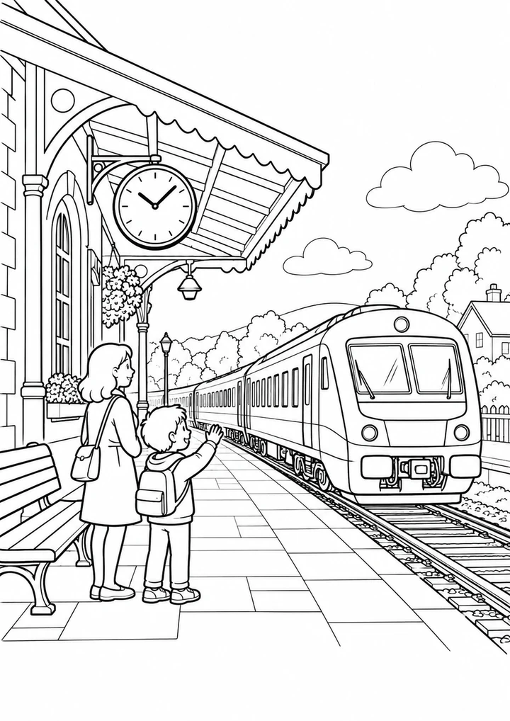 L’arrivée en gare
