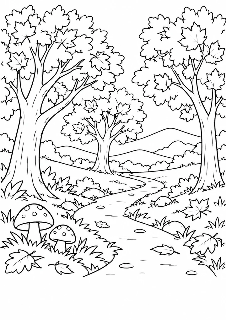 La forêt aux couleurs d’automne