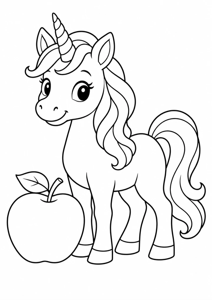 La licorne et sa pomme
