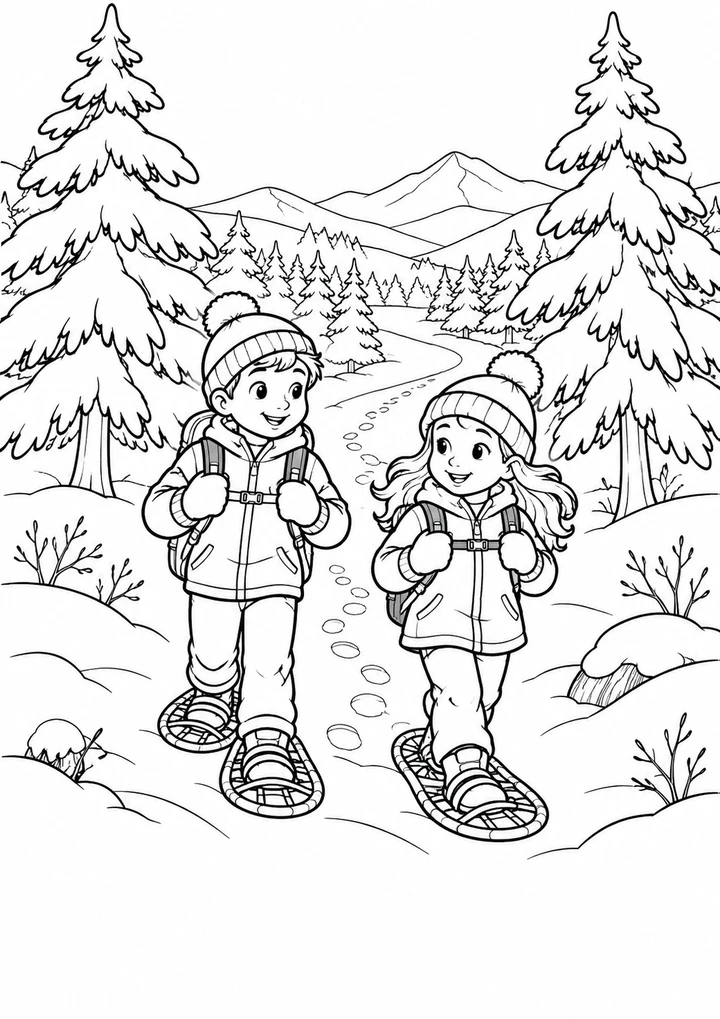 La promenade en raquettes