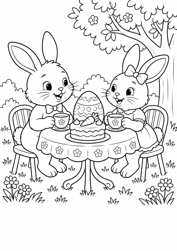Le goûter des lapins