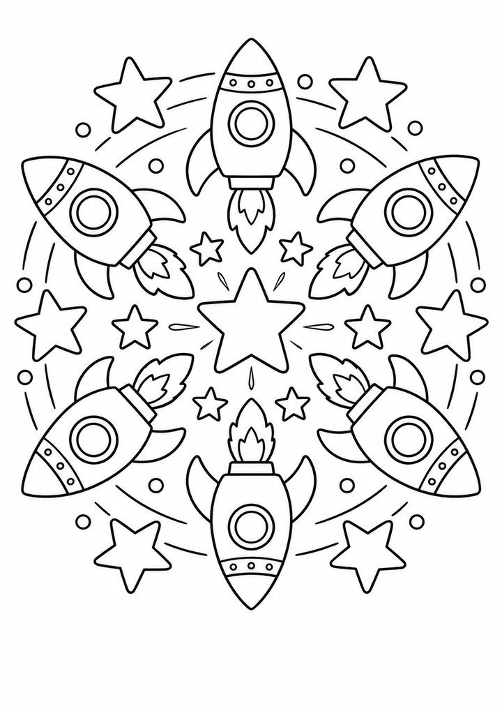 Le mandala des fusées